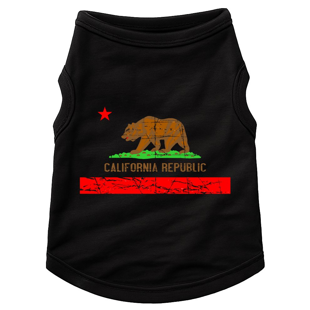 Retro California Republic Flag Doggie Tank