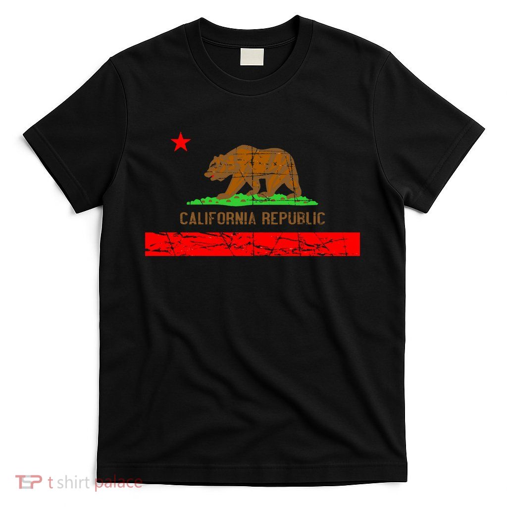 Retro California Republic Flag T-Shirt