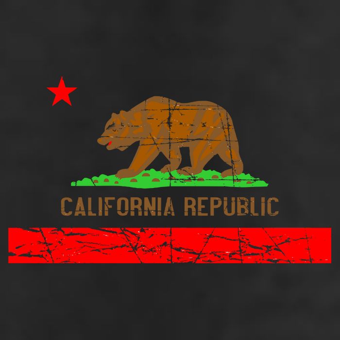 Retro California Republic Flag Adult Drive Performance Visor