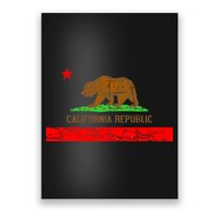 Retro California Republic Flag Poster