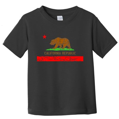 Retro California Republic Flag Toddler T-Shirt