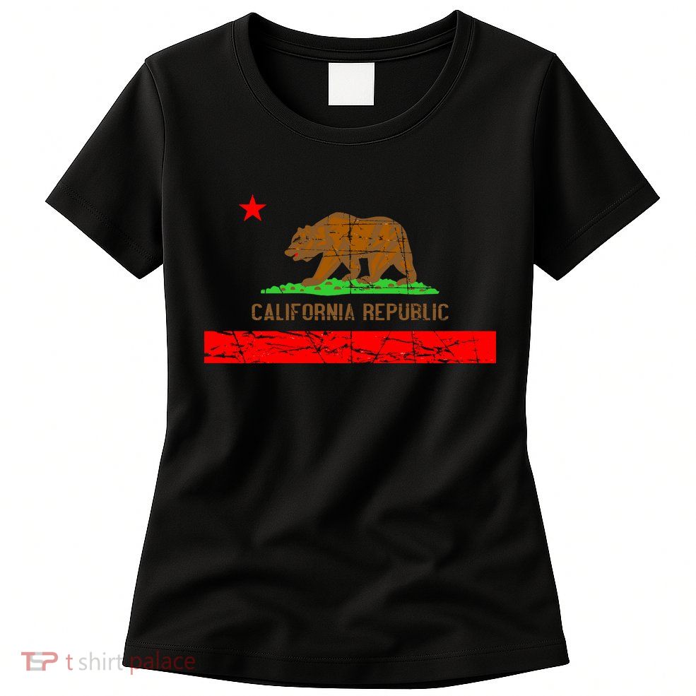 Retro California Republic Flag Women's T-Shirt