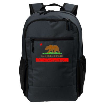 Retro California Republic Flag Daily Commute Backpack