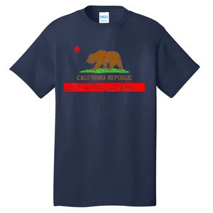 Retro California Republic Flag Tall T-Shirt