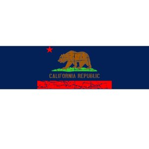 Retro California Republic Flag Bumper Sticker