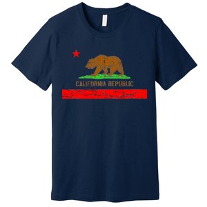 Retro California Republic Flag Premium T-Shirt