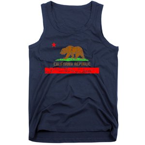 Retro California Republic Flag Tank Top