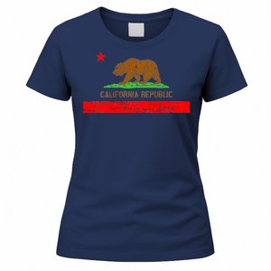 Retro California Republic Flag Women's T-Shirt