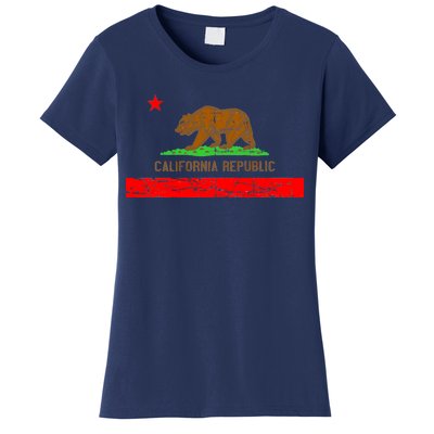 Retro California Republic Flag Women's T-Shirt