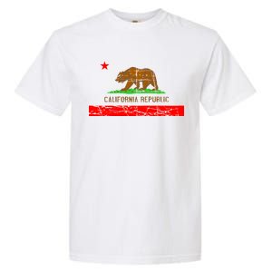 Retro California Republic Flag Garment-Dyed Heavyweight T-Shirt