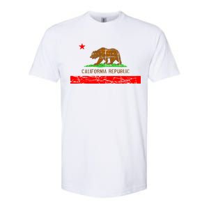 Retro California Republic Flag Softstyle® CVC T-Shirt