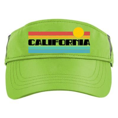 Retro California Stripe Logo Adult Drive Performance Visor