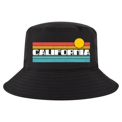 Retro California Stripe Logo Cool Comfort Performance Bucket Hat