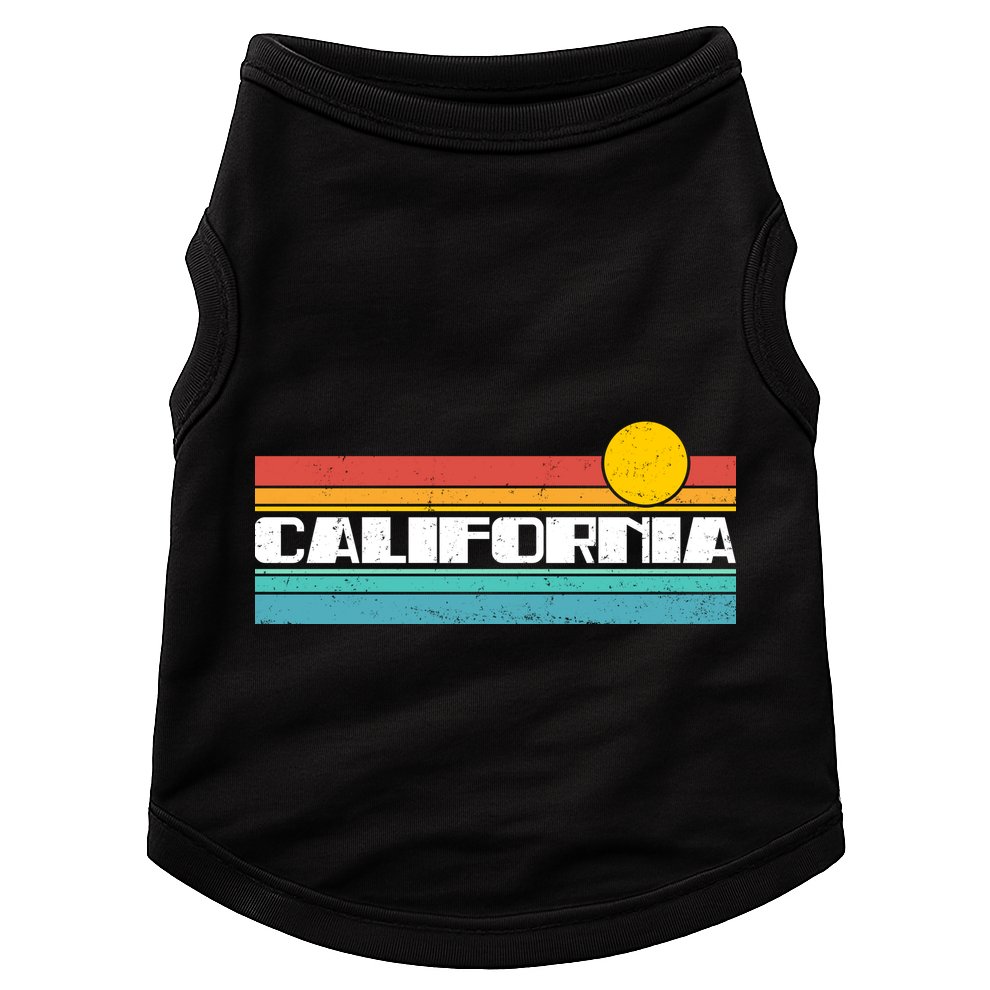 Retro California Stripe Logo Doggie Tank
