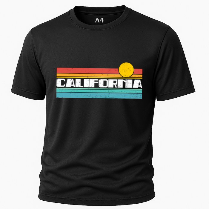 Retro California Stripe Logo Cooling Performance Crew T-Shirt