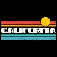 Retro California Stripe Logo Cooling Performance Crew T-Shirt