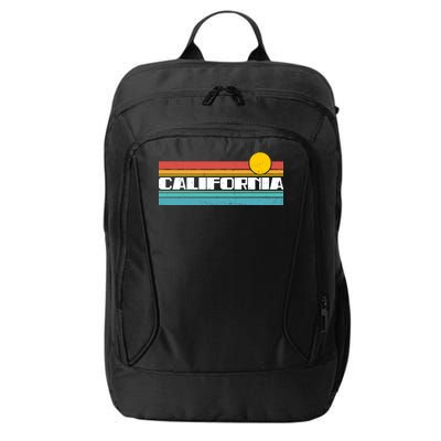 Retro California Stripe Logo City Backpack