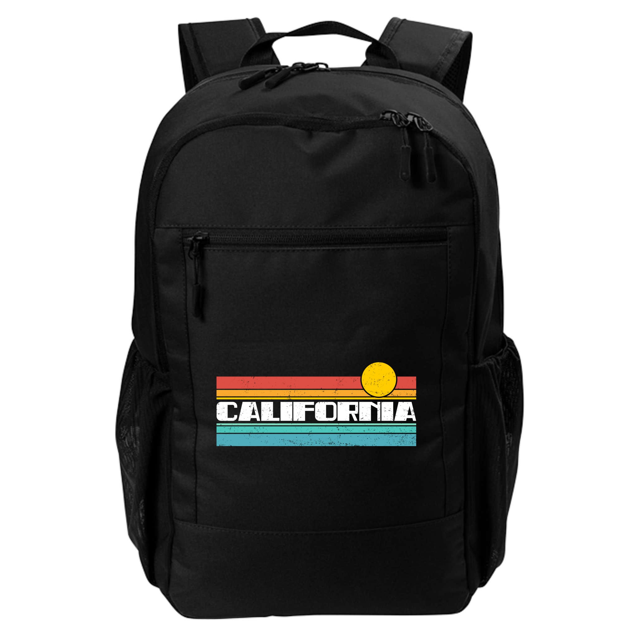 Retro California Stripe Logo Backpack