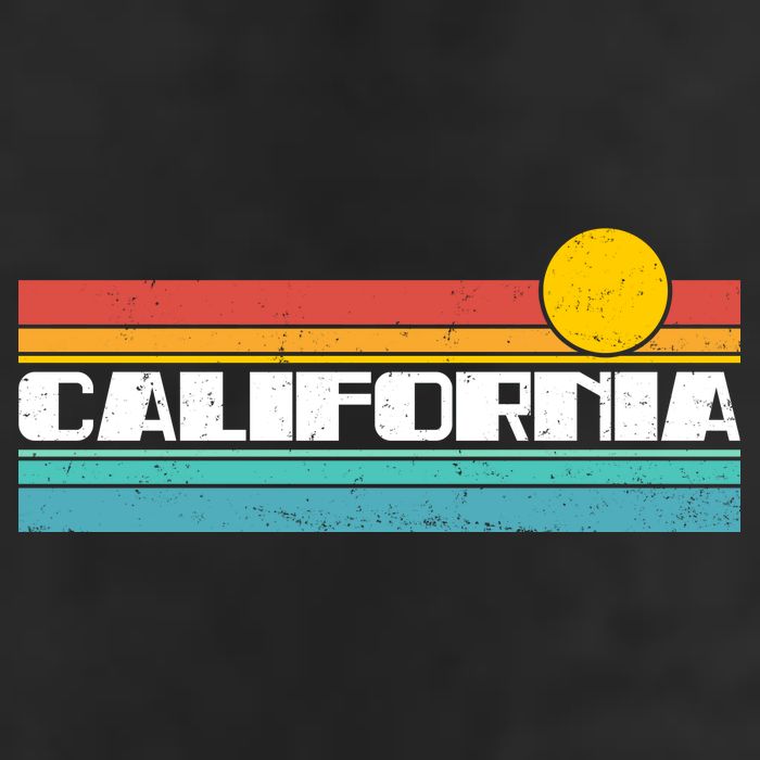 Retro California Stripe Logo 11oz C Handle Ceramic Mug