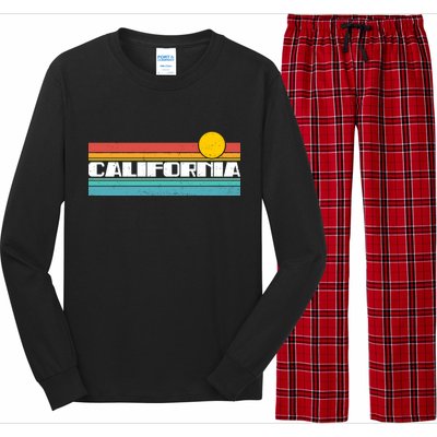 Retro California Stripe Logo Long Sleeve Pajama Set