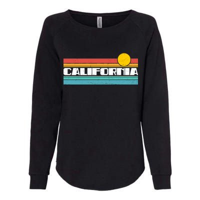 Retro California Stripe Logo Womens California Wash Sweatshirt