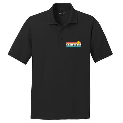 Retro California Stripe Logo PosiCharge RacerMesh Polo