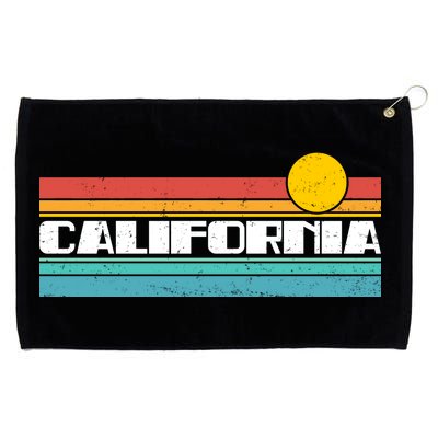 Retro California Stripe Logo Grommeted Golf Towel