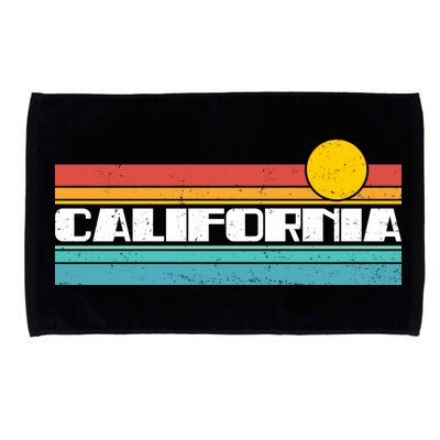 Retro California Stripe Logo Microfiber Hand Towel