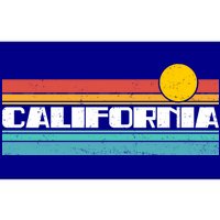 Retro California Stripe Logo Bumper Sticker