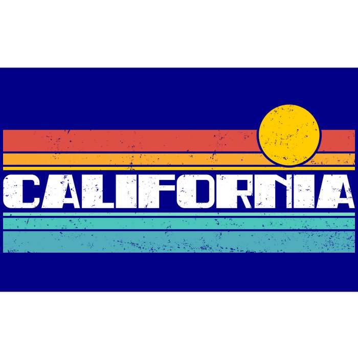 Retro California Stripe Logo Bumper Sticker