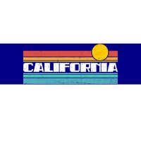 Retro California Stripe Logo Bumper Sticker