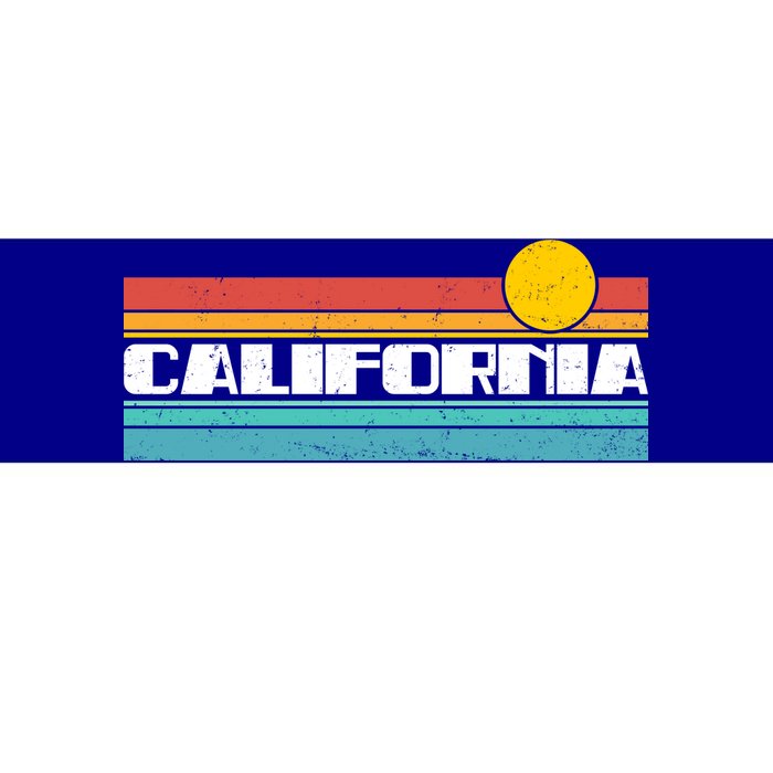 Retro California Stripe Logo Bumper Sticker