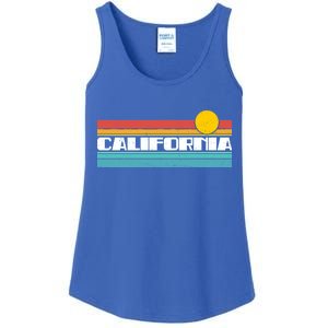 Retro California Stripe Logo Ladies Essential Tank