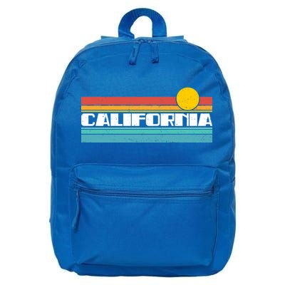 Retro California Stripe Logo 16 in Basic Backpack