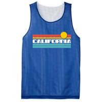 Retro California Stripe Logo Mesh Reversible Basketball Jersey Tank