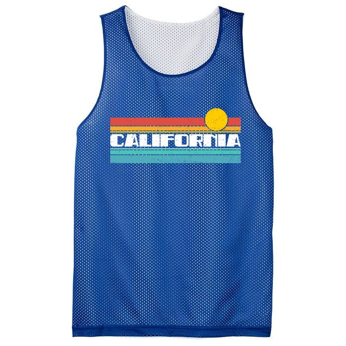 Retro California Stripe Logo Mesh Reversible Basketball Jersey Tank