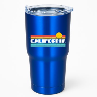 Retro California Stripe Logo Tumbler