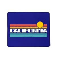 Retro California Stripe Logo Mousepad