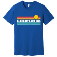 Retro California Stripe Logo Premium T-Shirt