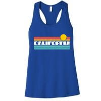 Retro California Stripe Logo Women's Racerback Tank