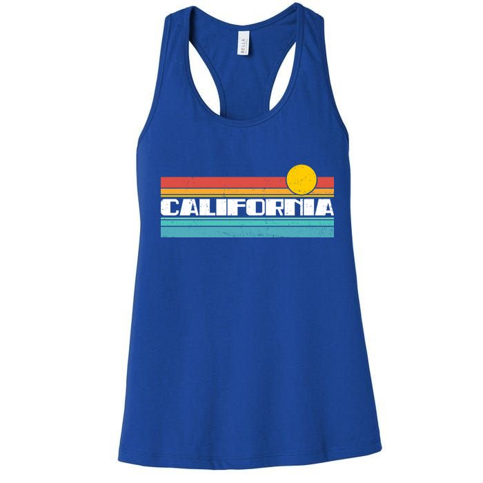 Retro California Stripe Logo Women's Racerback Tank