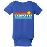 Retro California Stripe Logo Baby Bodysuit