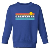 Retro California Stripe Logo Toddler Sweatshirt