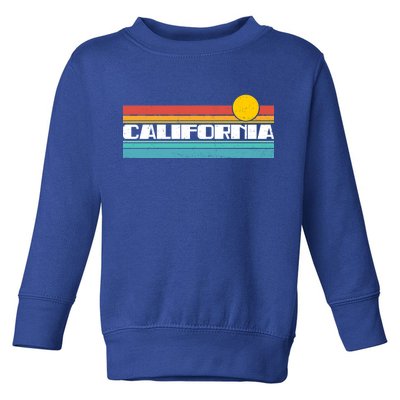 Retro California Stripe Logo Toddler Sweatshirt