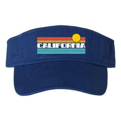 Retro California Stripe Logo Valucap Bio-Washed Visor