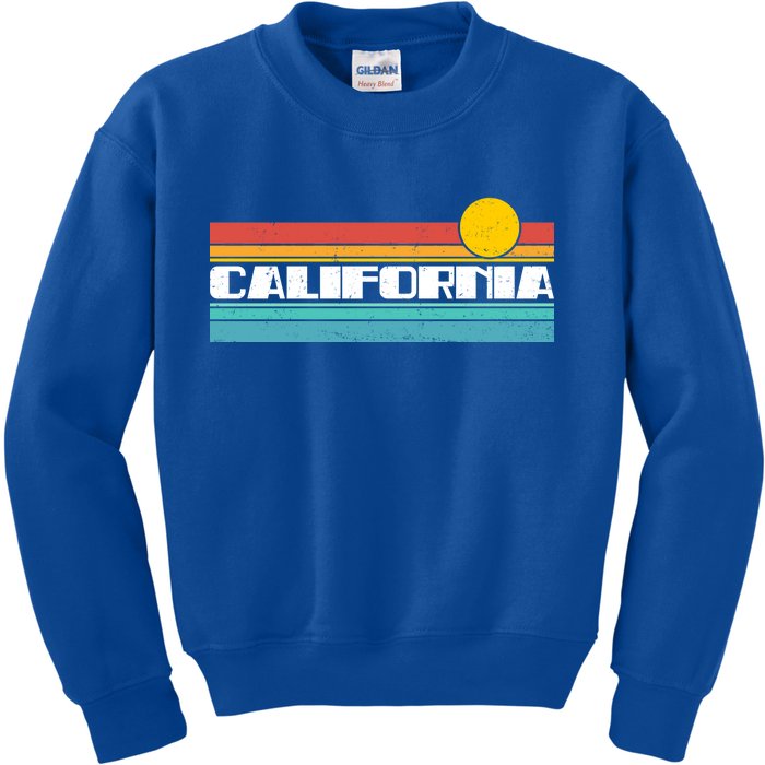 Retro California Stripe Logo Kids Sweatshirt