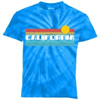 Retro California Stripe Logo Kids Tie-Dye T-Shirt