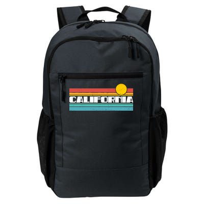 Retro California Stripe Logo Daily Commute Backpack