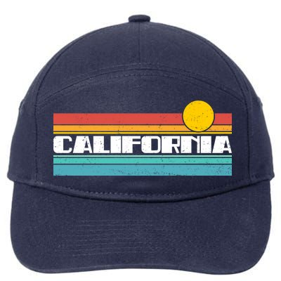 Retro California Stripe Logo 7-Panel Snapback Hat