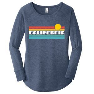 Retro California Stripe Logo Women's Perfect Tri Tunic Long Sleeve Shirt